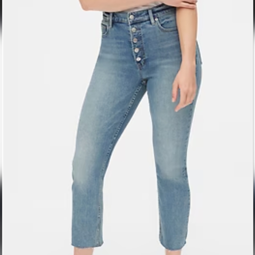 Gap Button Fly Cigarette Jeans